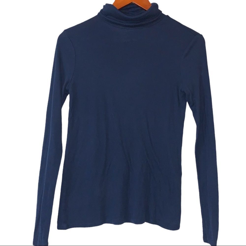 WHBM Navy Blue Turtleneck Sz S White House | Black Market EUC